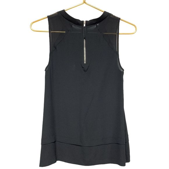 Madewell 100% Silk Sleeveless Tank Top‎ Size XS Zip Back Swing Flowy Fit - Picture 2 of 8